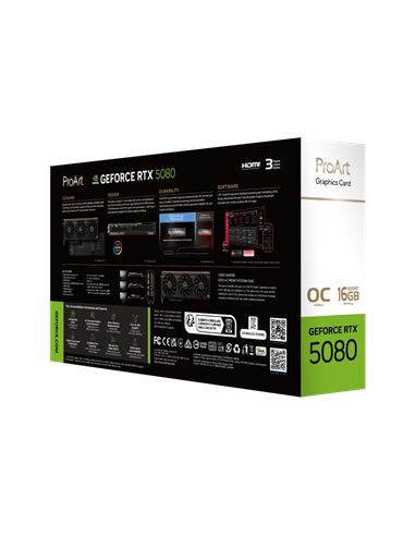 Placă Video ASUS PROART-RTX5080-O16G, 16GB GDDR7 256bit