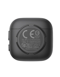 Microfon portabil pentru înregistrare vocală DJI Mic 3 Transmitter, Fără fir, Negru 2