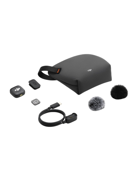 Портативный записывающий микрофон DJI Mic 3 Transmitter, Беспроводной, Черный