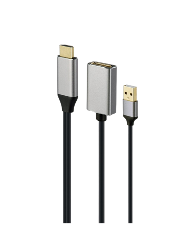 Adaptor Cablexpert A-HDMIM-DPF-02, HDMI (M) - DisplayPort (M), 0.1 m, Negru