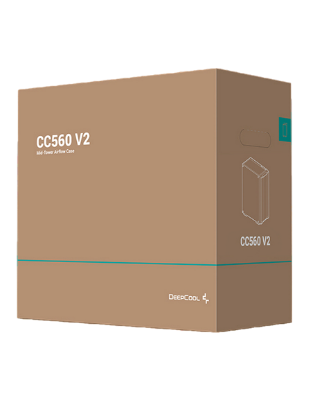 Компьютерный корпус Deepcool CC560 V2, Full-Tower, Без блока питания, Чёрный