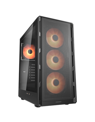 Компьютерный корпус Cougar Airface Pure PRO, Midi-Tower, Без блока питания, Чёрный