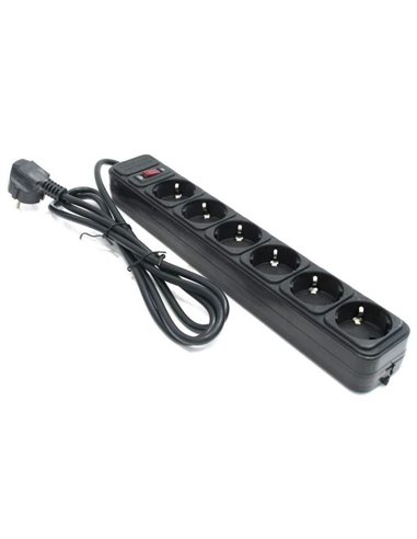 Prelungitor electric Ultra Power UP6-B-10PPB, 6 Prize, 3m, Negru