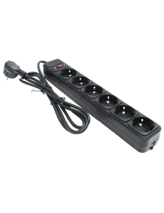 Сетевой фильтр Ultra Power UP6-B-15PPB, 6 Розеток, 4,5м, Чёрный 2