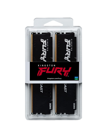 Memorie RAM Kingston FURY Beast, DDR5 SDRAM, 6000 MHz, 64GB, KF560C36BBEK2-64