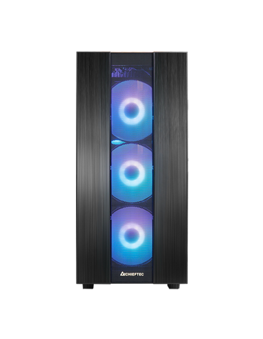 Carcasă PC Chieftec GS-02B-OP, Midi-Tower, Fără PSU, Negru