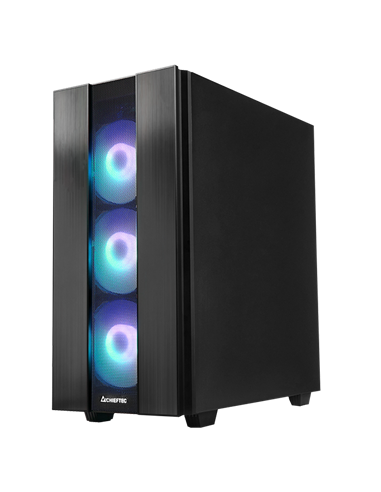 Carcasă PC Chieftec GS-02B-OP, Midi-Tower, Fără PSU, Negru