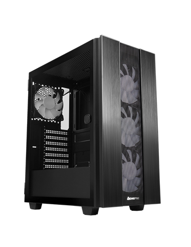 Carcasă PC Chieftec GS-02B-OP, Midi-Tower, Fără PSU, Negru