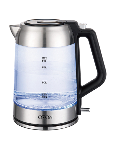 Fierbător electric OZON EKC-1705A-GS, Oțel inoxidabil