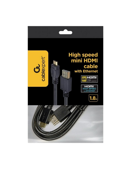 Видео кабель Cablexpert CC-HDMI4C-6, HDMI (M) - mini-HDMI (M), 1,8м, Чёрный