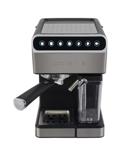 Cafetiera manuala Polaris PCM 1535E Adore Cappuccino, 1400W, Argintiu