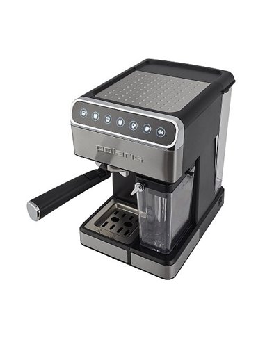 Cafetiera manuala Polaris PCM 1535E Adore Cappuccino, 1400W, Argintiu