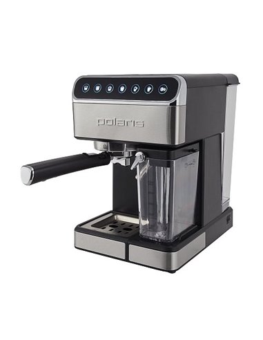 Cafetiera manuala Polaris PCM 1535E Adore Cappuccino, 1400W, Argintiu