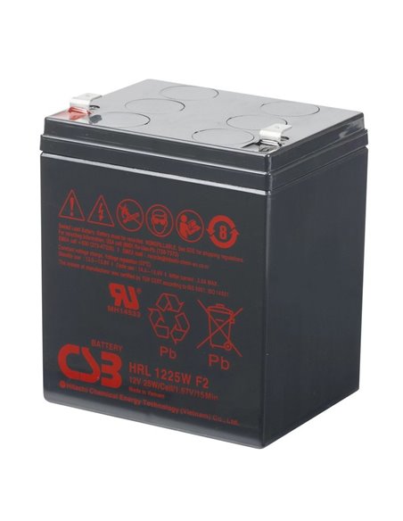 Аккумулятор для резервного питания CSB HRL1225W, 12В 6