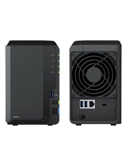 Stocare atașată la rețea SYNOLOGY DS223, Negru