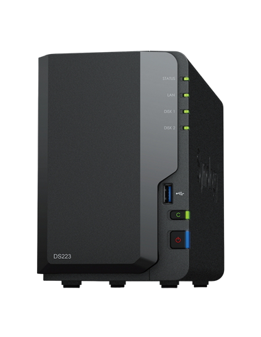 Stocare atașată la rețea SYNOLOGY DS223, Negru