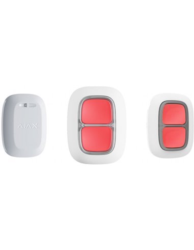 Buton de urgență Ajax DoubleButton, Alb