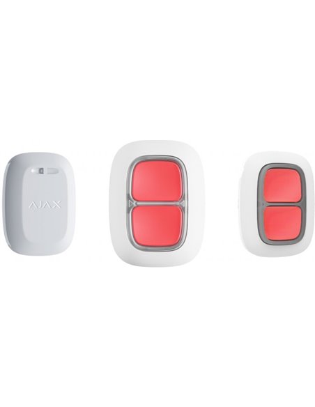 Buton de urgență Ajax DoubleButton, Alb