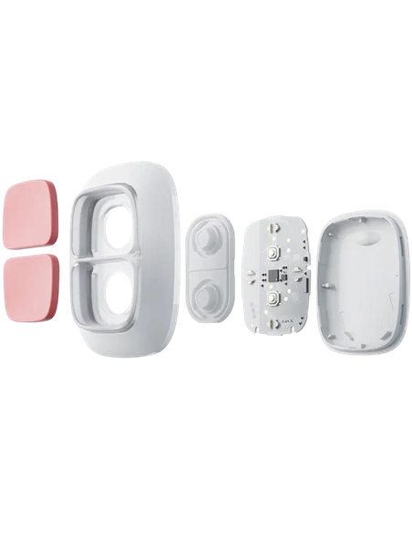 Buton de urgență Ajax DoubleButton, Alb