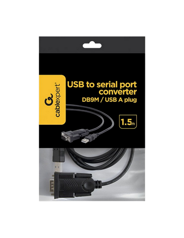 Converter Gembird UAS-DB9M-02, Negru
