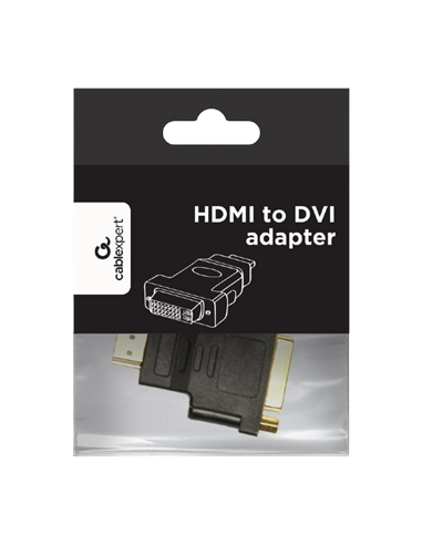 Adaptor Video Cablexpert A-HDMI-DVI-3, HDMI (M) - DVI-D (F), 0,1m, Negru