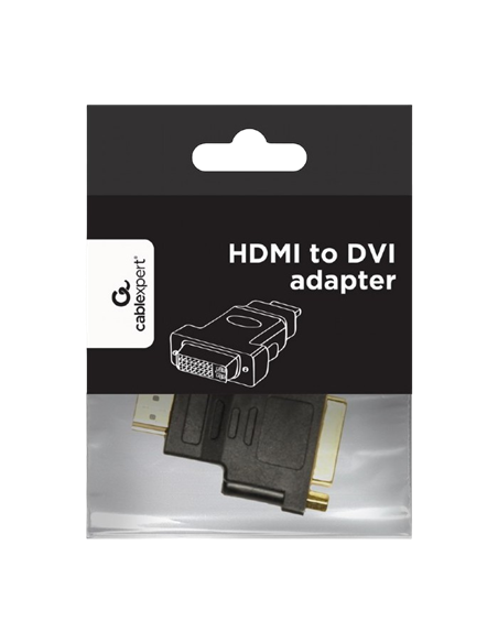 Adaptor Video Cablexpert A-HDMI-DVI-3, HDMI (M) - DVI-D (F), 0,1m, Negru