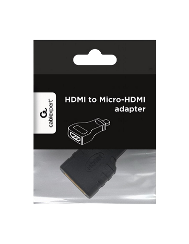 Видеоконвертер Cablexpert A-HDMI-FD, HDMI (F) - micro-HDMI (M), Чёрный