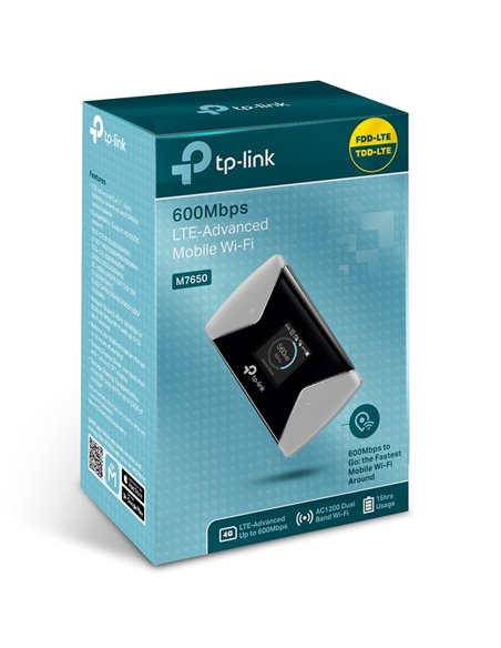Мобильный Wi‑Fi роутер TP-LINK M7650, Чёрный