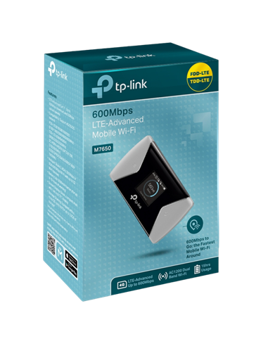 Мобильный Wi‑Fi роутер TP-LINK M7650, Чёрный