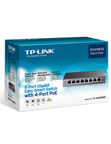 Comutator PoE TP-LINK TL-SG108PE, 4x IEEE 802.3af