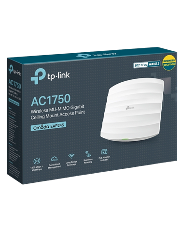 Punct de acces fără fir TP-LINK EAP245, 450 Mbps, 1300 Mbps, Alb