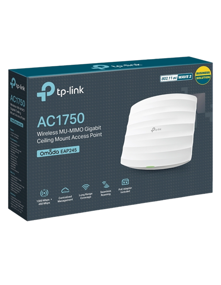 Punct de acces fără fir TP-LINK EAP245, 450 Mbps, 1300 Mbps, Alb