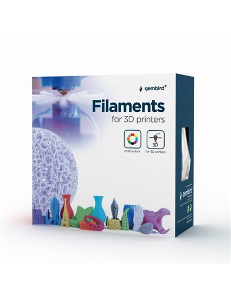 Filament pentru imprimantă 3D Gembird 3DP-ABS1.75-01-FY, ABS, Galben Fluorescent, 1.75 mm, 1kg