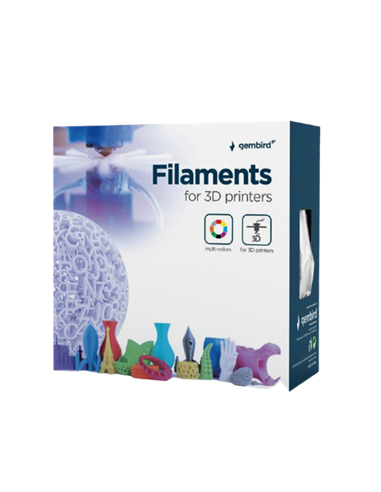 Filament pentru imprimantă 3D Gembird 3DP-ABS1.75-01-FY, ABS, Galben Fluorescent, 1.75 mm, 1kg
