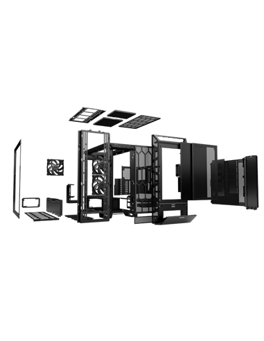 Carcasă PC be quiet! BGW50, Midi-Tower, Fără PSU, Negru