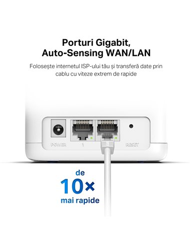 Домашняя Mesh Wi-Fi система MERCUSYS Halo H30G (2-pack), Белый