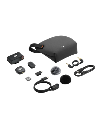 Портативный записывающий микрофон DJI Mic 3 (1 TX + 1 RX), Беспроводной, Черный
