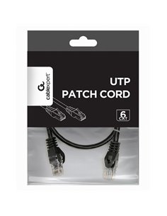 Patch cord Cablexpert PP6U-0.5M/BK, Cat6 UTP, 0,5m, Negru 2