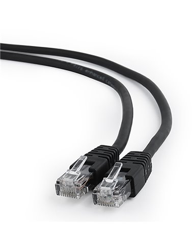 Патч-корд Cablexpert PP6U-0.5M/BK, Cat6 UTP, 0,5м, Чёрный