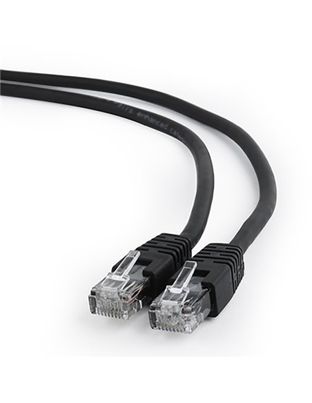 Patch cord Cablexpert PP6U-0.5M/BK, Cat6 UTP, 0,5m, Negru