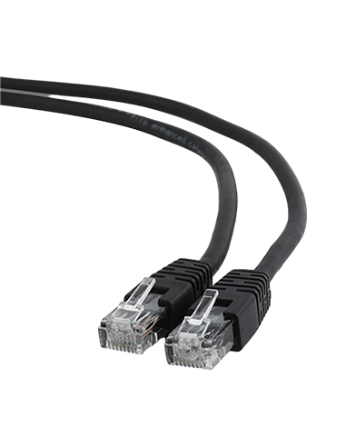Патч-корд Cablexpert PP6U-0.5M/BK, Cat6 UTP, 0,5м, Чёрный