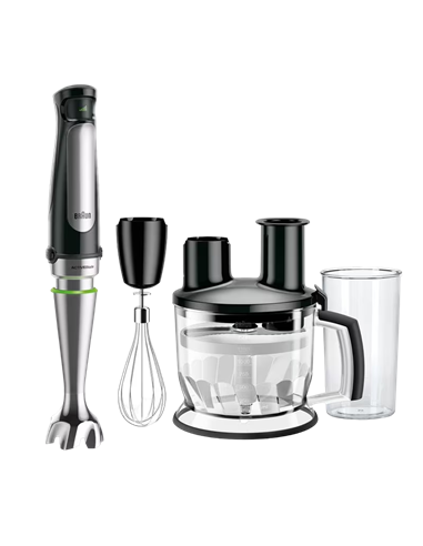Blender de mână Braun MQ 7075 X BK, Negru | Argintiu