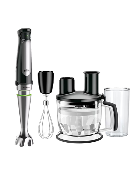 Blender de mână Braun MQ 7075 X BK, Negru | Argintiu