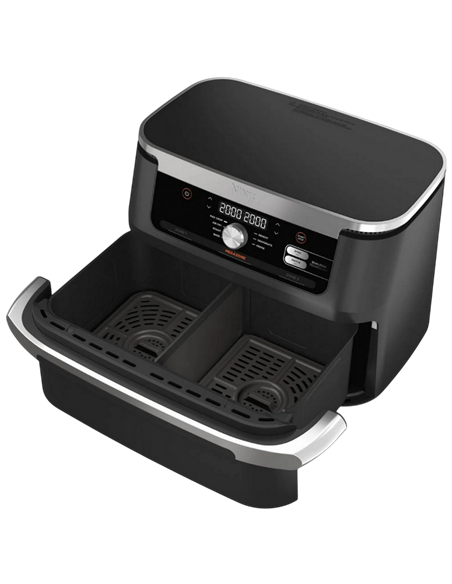 Friteuză cu aer cald Ninja AF500EU, Negru | Argintiu Friteuză cu aer cald Ninja AF500EU, Negru | Argintiu