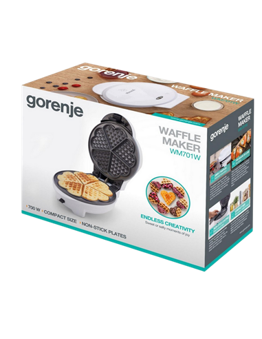 Вафельница Gorenje WM701W, Белый