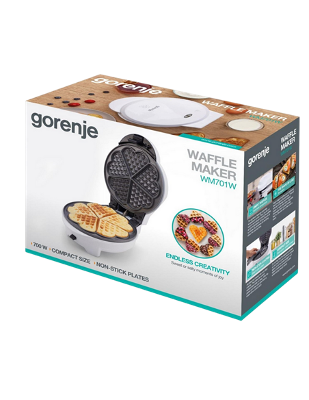 Aparat pentru vafe Gorenje WM701W, Alb