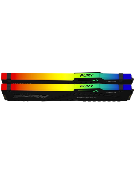 Memorie RAM Kingston FURY Beast RGB, DDR5 SDRAM, 6000 MHz, 64GB, KF560C36BBEAK2-64 Memorie RAM Kingston FURY Beast RGB, DDR5 SDRAM, 6000 MHz, 64GB, KF560C36BBEAK2-64