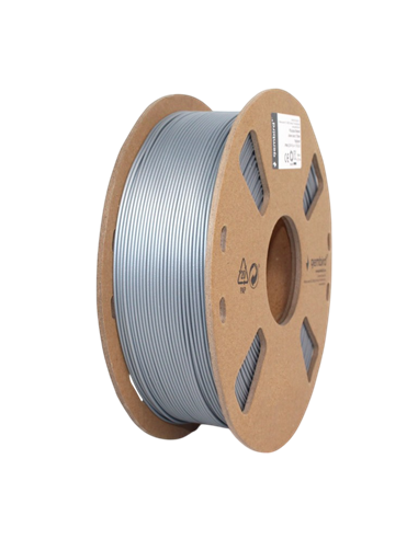 Нить для 3D-принтера Gembird 3DP-PLA+1.75-02-S, PLA+, Серебро, 1.75 мм, 1кг