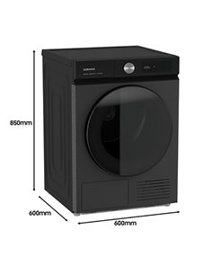 Uscător de rufe Samsung DV90BB7445GBS7, 9kg, Negru 2