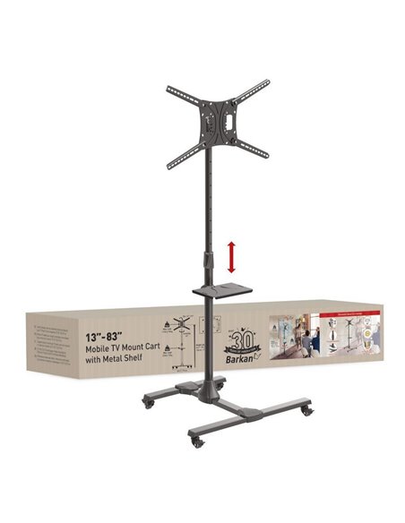 Suport înclinat pe perete BARKAN SW411H, Negru